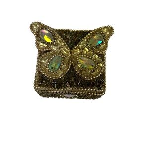 Crystal Butterfly Trinket Box